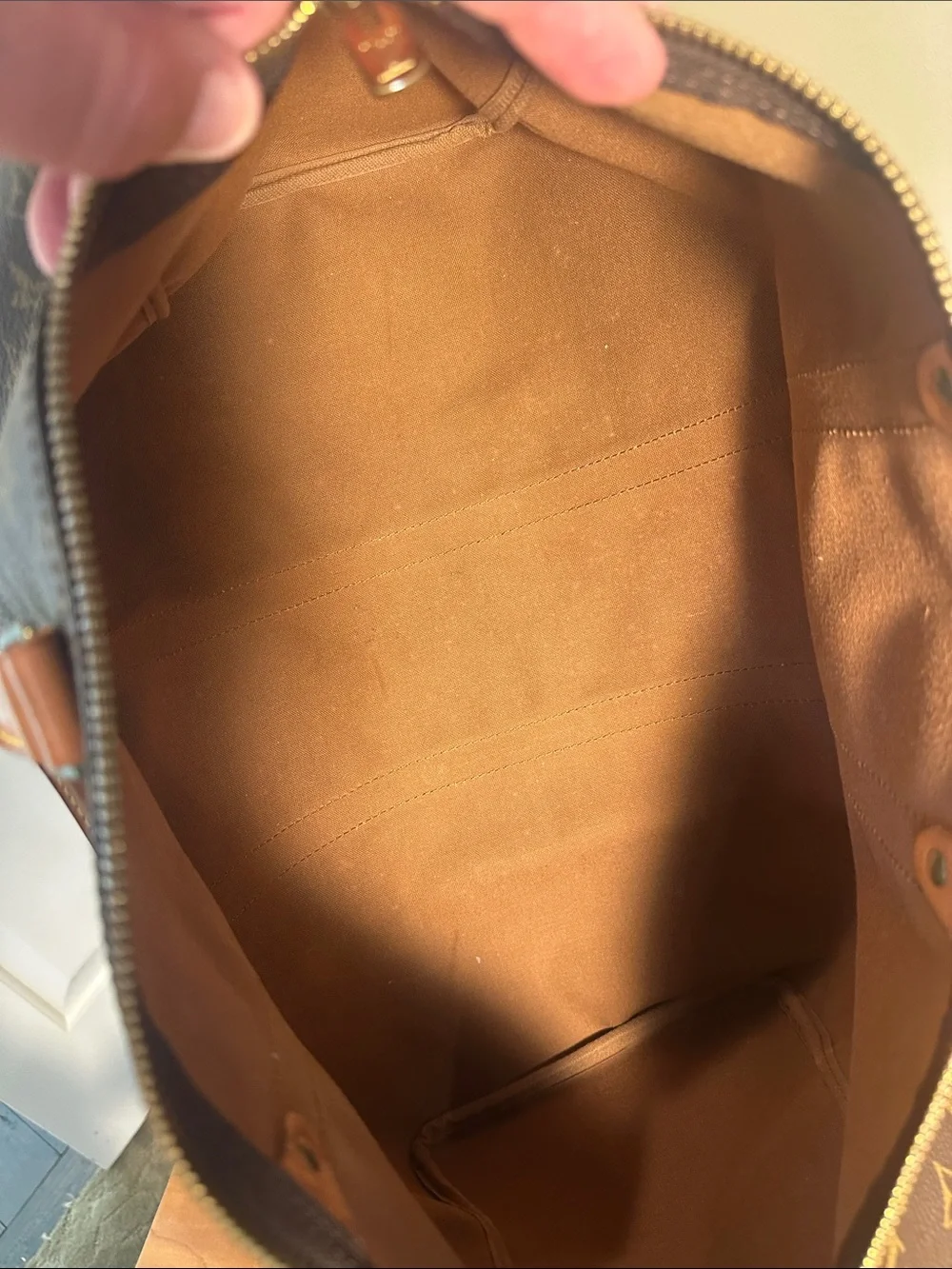 Authentic Louis Vuitton Monogram Keepall Bandouliere Duffle.